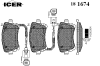 ICER 181674 Brake Pad Set, disc brake