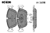 ICER 181698 Brake Pad Set, disc brake
