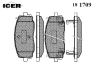 ICER 181709 Brake Pad Set, disc brake
