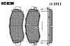 ICER 181811 Brake Pad Set, disc brake