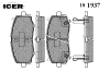 ICER 181937 Brake Pad Set, disc brake