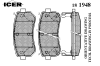 ICER 181948 Brake Pad Set, disc brake