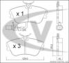 VAICO V10-8129 (V108129) Brake Pad Set, disc brake