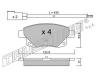 TRUSTING 697.0 (6970) Brake Pad Set, disc brake
