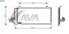 AVA QUALITY COOLING JE5006 Condenser, air conditioning