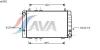 AVA QUALITY COOLING SA2002 Radiator, engine cooling