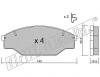 fri.tech. 236.0 (2360) Brake Pad Set, disc brake