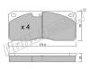 fri.tech. 279.0 (2790) Brake Pad Set, disc brake
