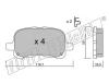 fri.tech. 458.0 (4580) Brake Pad Set, disc brake