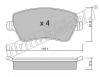 fri.tech. 501.0 (5010) Brake Pad Set, disc brake