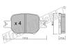 fri.tech. 630.0 (6300) Brake Pad Set, disc brake