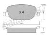 fri.tech. 720.0 (7200) Brake Pad Set, disc brake