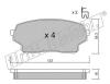 fri.tech. 781.0 (7810) Brake Pad Set, disc brake