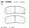 AKEBONO AN-224WK (AN224WK) Brake Pad Set, disc brake