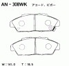 AKEBONO AN-308WK (AN308WK) Brake Pad Set, disc brake