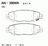 AKEBONO AN-398WK (AN398WK) Brake Pad Set, disc brake
