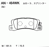AKEBONO AN-464WK (AN464WK) Brake Pad Set, disc brake