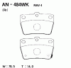 AKEBONO AN-484WK (AN484WK) Brake Pad Set, disc brake