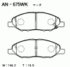 AKEBONO AN-675WK (AN675WK) Brake Pad Set, disc brake