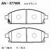 AKEBONO AN-677WK (AN677WK) Brake Pad Set, disc brake