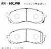 AKEBONO AN-691WK (AN691WK) Brake Pad Set, disc brake