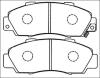 AKYOTO AKD-8254 (AKD8254) Brake Pad Set, disc brake