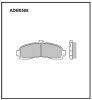 ALLIED NIPPON ADB0508 Brake Pad Set, disc brake