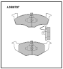 ALLIED NIPPON ADB0707 Brake Pad Set, disc brake