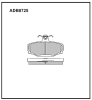 ALLIED NIPPON ADB0725 Brake Pad Set, disc brake