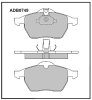 ALLIED NIPPON ADB0749 Brake Pad Set, disc brake