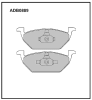 ALLIED NIPPON ADB0889 Brake Pad Set, disc brake