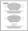 ALLIED NIPPON ADB0891 Brake Pad Set, disc brake