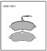 ALLIED NIPPON ADB11621 Brake Pad Set, disc brake