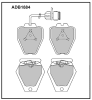 ALLIED NIPPON ADB1884 Brake Pad Set, disc brake