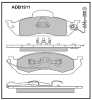 ALLIED NIPPON ADB1911 Brake Pad Set, disc brake