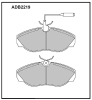 ALLIED NIPPON ADB2219 Brake Pad Set, disc brake