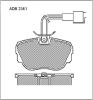 ALLIED NIPPON ADB2361 Brake Pad Set, disc brake