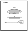 ALLIED NIPPON ADB2470 Brake Pad Set, disc brake