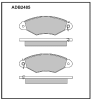 ALLIED NIPPON ADB2485 Brake Pad Set, disc brake