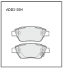 ALLIED NIPPON ADB31594 Brake Pad Set, disc brake
