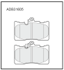 ALLIED NIPPON ADB31605 Brake Pad Set, disc brake