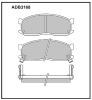 ALLIED NIPPON ADB3168 Brake Pad Set, disc brake
