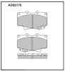 ALLIED NIPPON ADB3170 Brake Pad Set, disc brake