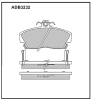 ALLIED NIPPON ADB3232 Brake Pad Set, disc brake