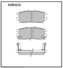 ALLIED NIPPON ADB3233 Brake Pad Set, disc brake