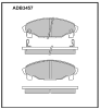 ALLIED NIPPON ADB3457 Brake Pad Set, disc brake