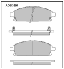 ALLIED NIPPON ADB3591 Brake Pad Set, disc brake