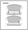 ALLIED NIPPON ADB3802 Brake Pad Set, disc brake