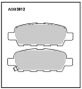 ALLIED NIPPON ADB3912 Brake Pad Set, disc brake
