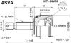 ASVA MT99A50 Joint Kit, drive shaft